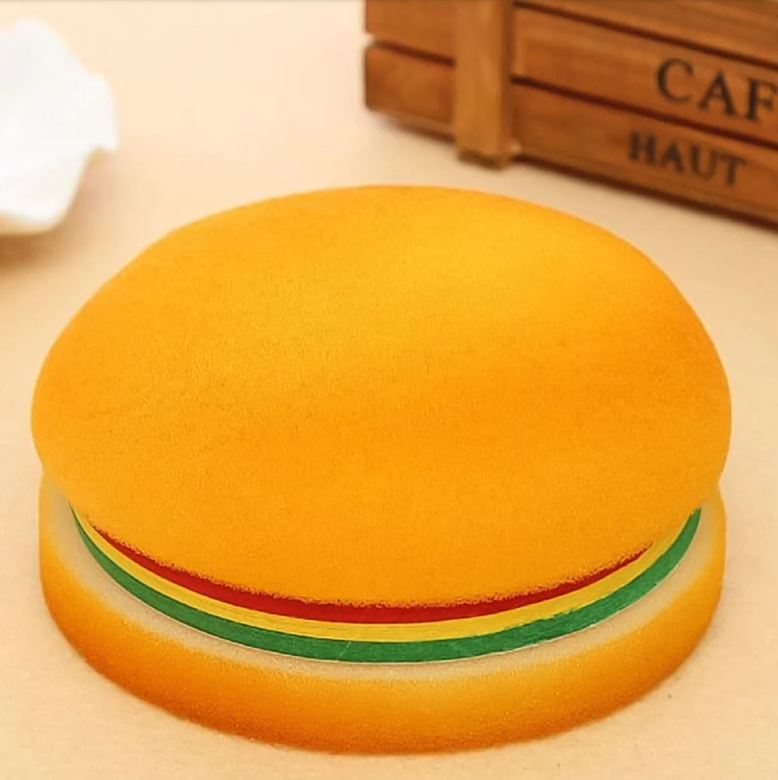 Burger Shaped Sticky Notes – Multicolor Unique Memo Pads | Foloria