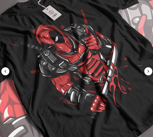 Unisex Deadpool Oversized Terry Tee