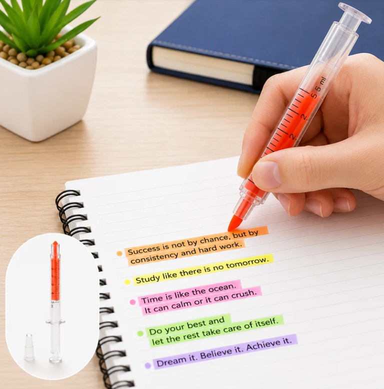 Fluorescent Highlighter Pen Set – Vibrant Marker for Study, Office & Journaling | InkGlow