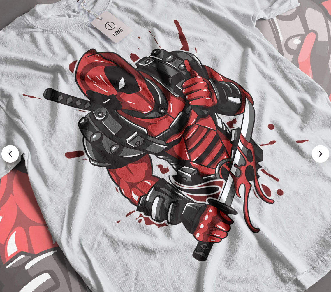 Unisex Deadpool Oversized Terry Tee