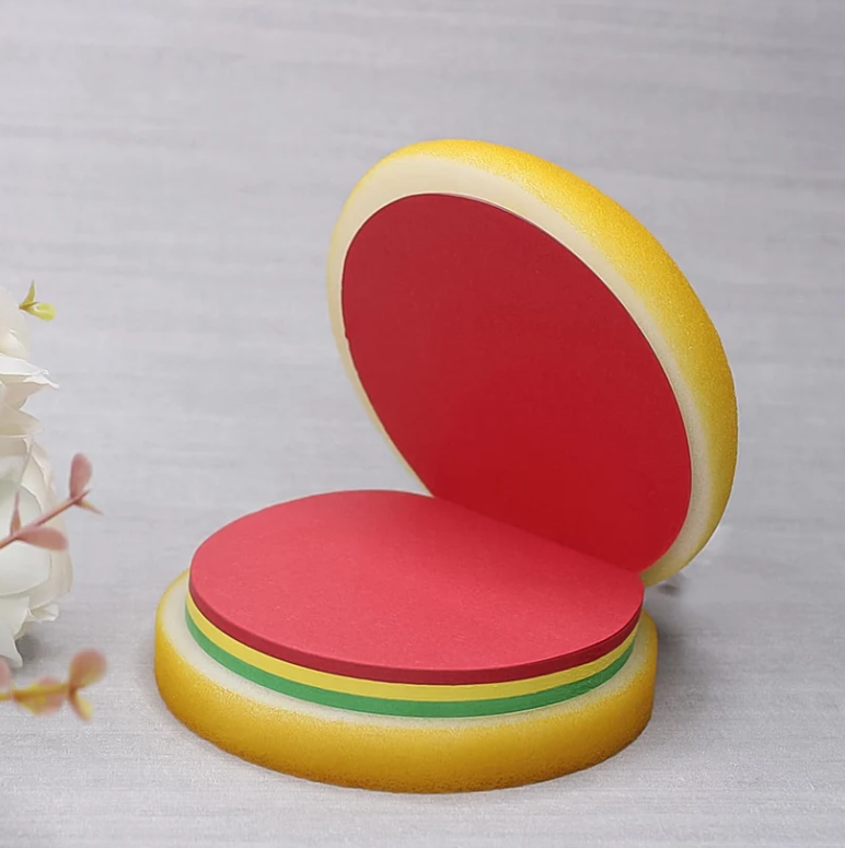 Burger Shaped Sticky Notes – Multicolor Unique Memo Pads | Foloria