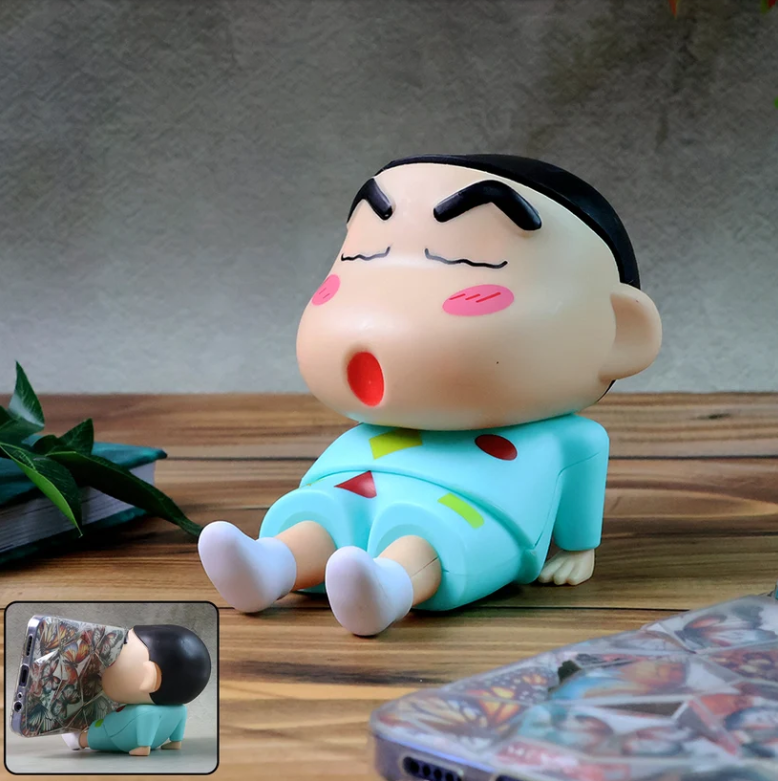 Cartoon Figurine Mobile Phone Stand – Stable & Anti-Slip Design | Shinchan