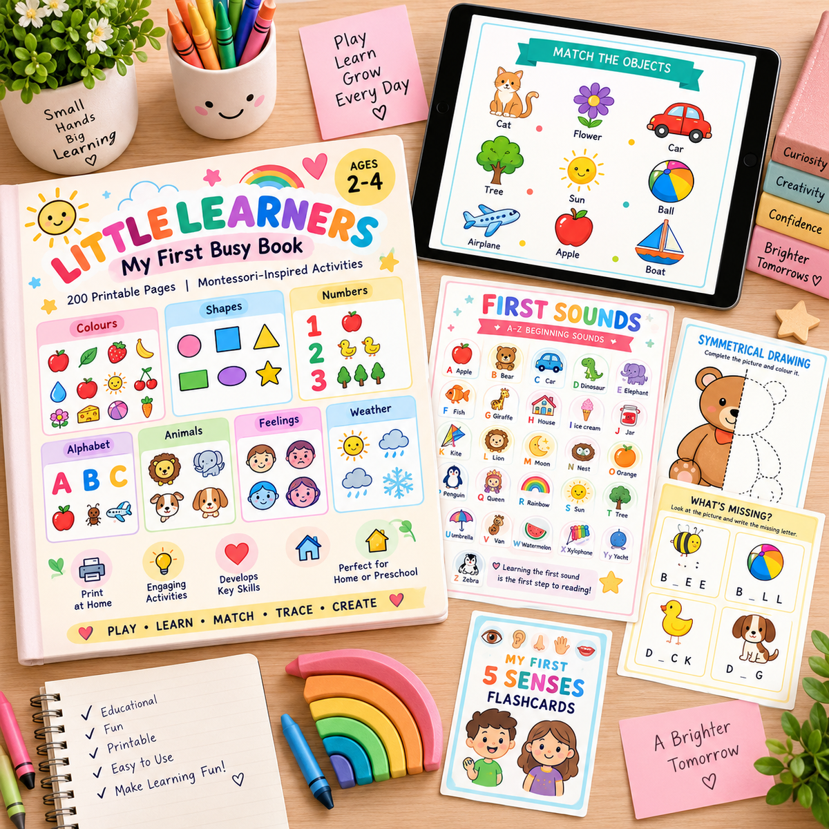 🌈 Little Learners – My First Busy Book