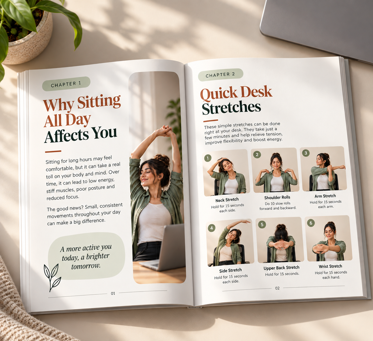 15-Minute Desk Workouts for Remote Workers | A Healthier, Happier Workday