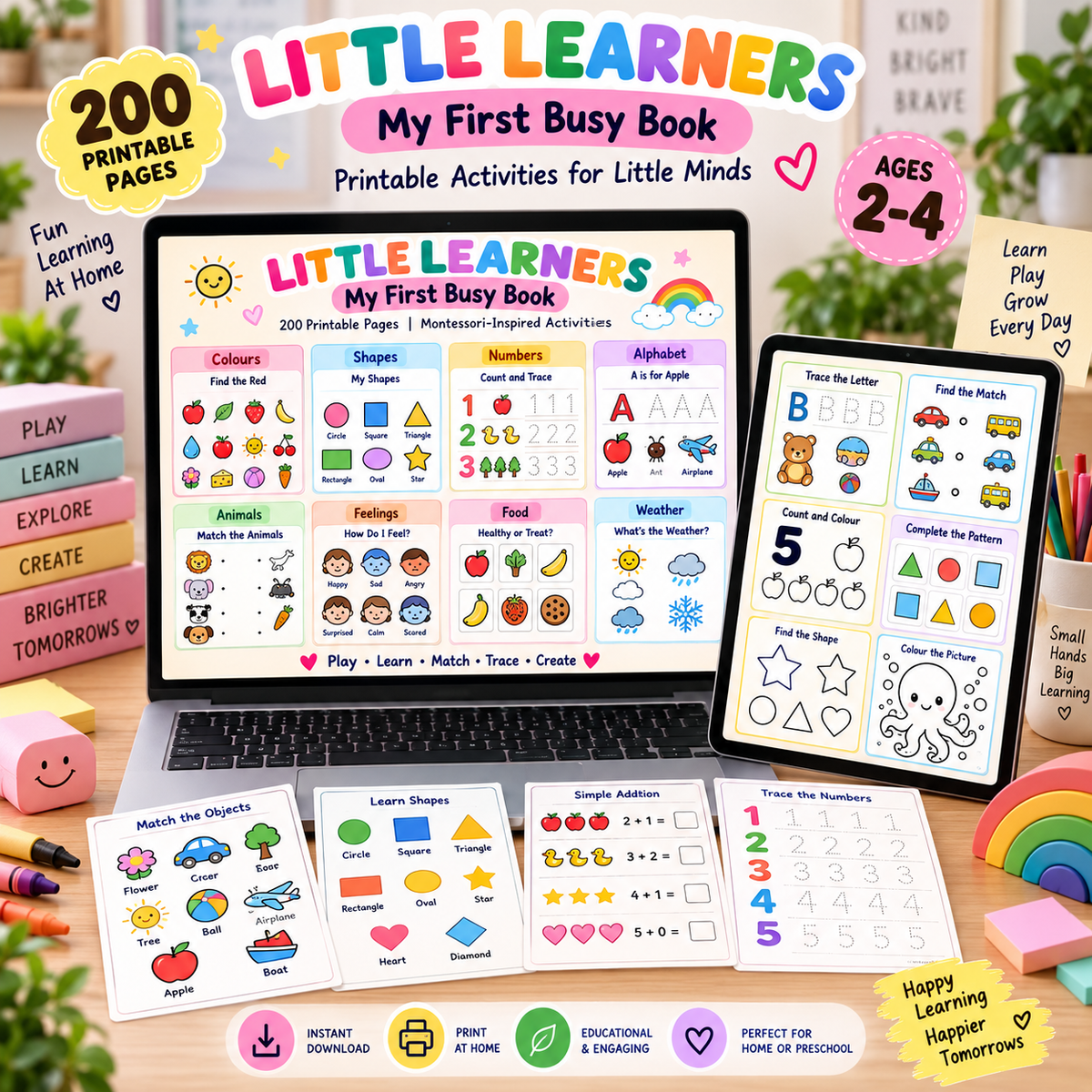 🌈 Little Learners – My First Busy Book