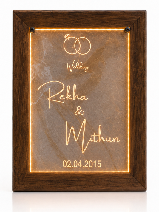 Customized Wedding LED Frame