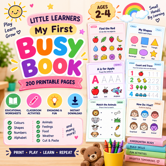 🌈 Little Learners – My First Busy Book